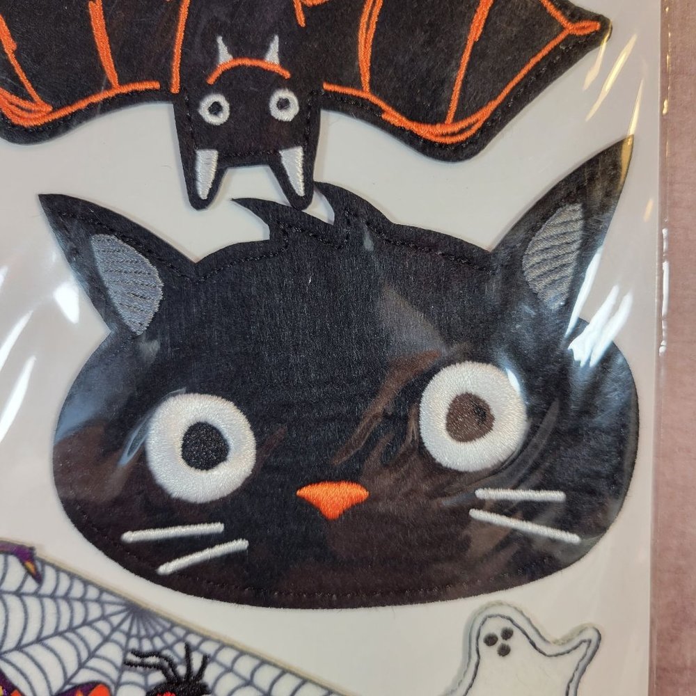 NEW Create It Iron On Appliques Halloween Boo Cat Bat Spider Crafts Upcycle - Picture 3 of 5